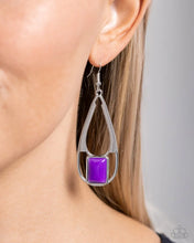 Load image into Gallery viewer, “Adventure Story” Purple Dangle Earrings - Paparazzi Accessories