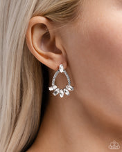 Load image into Gallery viewer, Paparazzi “Experience Elegance” White Post Earrings - Paparazzi Accessories