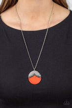Load image into Gallery viewer, “Seaside Sabbatical” Orange Necklace Earring Set - Paparazzi Accessories