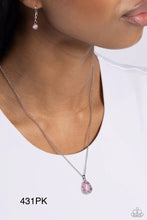 Load image into Gallery viewer, Paparazzi “Top-Notch Trinket” Pink Necklace Earring Set - Paparazzi Accessories