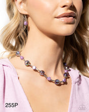 Load image into Gallery viewer, “Malibu Makeover” Purple Necklace Earring Set - Paparazzi Accessories