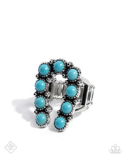 Load image into Gallery viewer, “Wild West Whisper” Blue Stretch Ring - Paparazzi Accessories