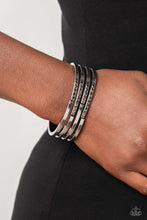 Load image into Gallery viewer, Paparazzi “Labyrinth Lure” Silver Hinge Bracelet - Paparazzi Accessories