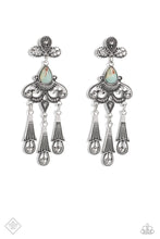 Load image into Gallery viewer, Paparazzi “Revered Rustic” Blue Post Earrings - Paparazzi Accessories