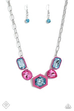 Load image into Gallery viewer, Paparazzi “Evolving Elegance” Pink Necklace Earring Set - Paparazzi Accessories