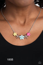 Load image into Gallery viewer, Paparazzi “WILDFLOWER About You” Blue Necklace Earring Set - Paparazzi Accessories