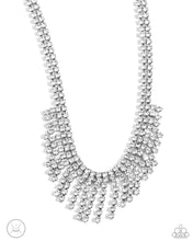Load image into Gallery viewer, Paparazzi “Daring Decadence“ White Necklace Earring Set - Paparazzi Accessories