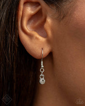 Load image into Gallery viewer, Paparazzi “Fairytale Frost” White Necklace Earring Set - Paparazzi Accessories