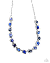 Load image into Gallery viewer, Paparazzi “Gallery Glam” Blue Necklace Earring Set - Paparazzi Accessories