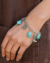 Load image into Gallery viewer, Paparazzi “Badlands Beau” Blue Clasp Bracelet - Paparazzi Accessories