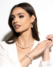 Load image into Gallery viewer, Paparazzi “SHELL-bound Sentiment” Brown Necklace Earring Set - Paparazzi Accessories