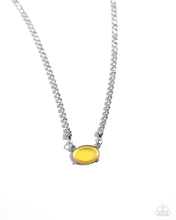 Load image into Gallery viewer, Paparazzi “Dynamic Delicacy” Yellow Choker Necklace Earring Set - Paparazzi Accessories