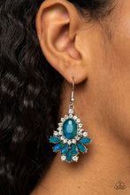 Load image into Gallery viewer, Paparazzi “Magic Spell Sparkle” Green Dangle Earrings - Paparazzi Accessories