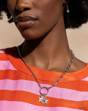 Load image into Gallery viewer, Paparazzi “Stellar Sighting” White Necklace Earring Set - Paparazzi Accessories
