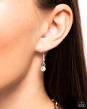 Load image into Gallery viewer, Paparazzi “Stellar Sighting” White Necklace Earring Set - Paparazzi Accessories