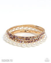 Load image into Gallery viewer, Paparazzi “Inherited Indulgence” Multi Purple With White Beaded Bracelet Set - Paparazzi Accessories