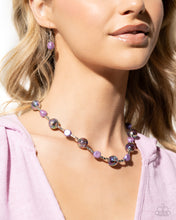 Load image into Gallery viewer, “Malibu Makeover” Purple Necklace Earring Set - Paparazzi Accessories