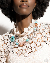 Load image into Gallery viewer, Paparazzi “Santa Fe Service” Blue Necklace Earring Set - Paparazzi Accessories