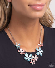 Load image into Gallery viewer, Paparazzi “Reflective Rundown” Blue Necklace Earring Set - Paparazzi Accessories