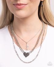 Load image into Gallery viewer, “Luxurious Love” Black Necklace Earring Set - Paparazzi Accessories