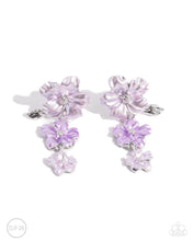 Load image into Gallery viewer, Paparazzi “Balanced Bouquet” Purple Clip-On Earrings
