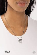 Load image into Gallery viewer, “ Live The Life You Love” Silver Necklace Earring Set -Paparazzi Accessories