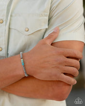 Load image into Gallery viewer, Paparazzi “Marbled Mecca” Blue Stretch Urban Bracelet - Paparazzi