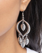 Load image into Gallery viewer, Paparazzi “Leafy Landmark” Silver Dangle Earrings - Paparazzi Accessories