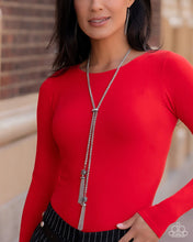 Load image into Gallery viewer, Paparazzi “Tassel Transit” White Necklace Earring Set - Paparazzi Accessories