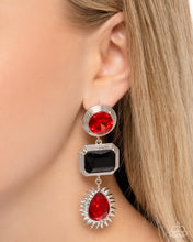 Load image into Gallery viewer, “Entertaining the Thought” Red Post Earrings - Paparazzi Accessories