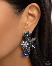 Load image into Gallery viewer, Paparazzi “Aerial Award” Blue Post Earrings - Paparazzi Accessories