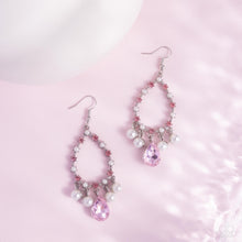 Load image into Gallery viewer, Paparazzi “Baroness Behavior” Pink Dangle Earrings - Paparazzi Accessories