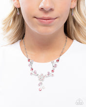Load image into Gallery viewer, Paparazzi “Blossom Queen” Pink Necklace Earring Set - Paparazzi Accessories
