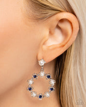 Load image into Gallery viewer, Paparazzi “Unforgettably Uptown” Blue Post Earrings - Paparazzi Accessories