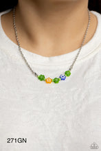 Load image into Gallery viewer, Paparazzi “BOUQUET We Go” Green Necklace Earring Set - Paparazzi Accessories