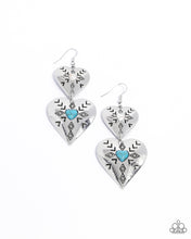 Load image into Gallery viewer, Paparazzi “Rustic Repetition” Multi Dangle Heart Earrings - Paparazzi Accessories