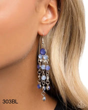 Load image into Gallery viewer, Paparazzi “Cascading Clarity” Blue Dangle Earrings - Paparazzi Accessories