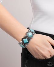 Load image into Gallery viewer, Paparazzi “Noble Nature” Stretch Blue Stretch Bracelet -Paparazzi Accessories