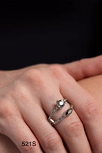 Load image into Gallery viewer, “Embraceable Elegance” Silver Stretch Ring - Paparazzi Accessories