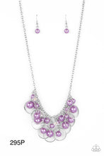 Load image into Gallery viewer, Paparazzi “Ballroom Bliss” Purple Necklace Earring Set