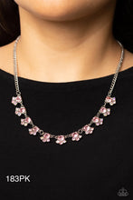 Load image into Gallery viewer, Paparazzi “Tabloid Treasure” Pink Necklace Earring Set - Paparazzi Accessories