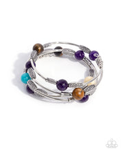 Load image into Gallery viewer, Paparazzi “From Start to Finish” Purple Coil Wrap Bracelet - Paparazzi Accessories