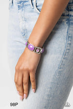 Load image into Gallery viewer, Paparazzi “Majestic Mashup” Purple Stretch Bracelet - Paparazzi Accessories