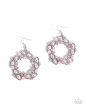 Load image into Gallery viewer, Paparazzi “Life Could Be ABEAM” Pink Dangle Earrings - Paparazzi Accessories