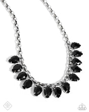 Load image into Gallery viewer, “Vicious Vibrancy” Black Necklace Earring Set - Paparazzi