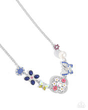 Load image into Gallery viewer, Paparazzi “Widespread Whimsy” Blue Necklace Earring Set - Paparazzi Accessories