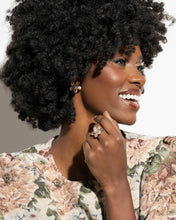 Load image into Gallery viewer, Paparazzi “Chiseled Casino”Brown Earrings and “Chiseled Captain”Brown Ring Set - Paparazzi Accessories