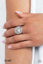 Load image into Gallery viewer, Paparazzi “Moxie Magic” White Stretch Ring