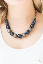 Load image into Gallery viewer, “Vintage Vault” “Color Me CEO” Blue Necklace Earring Set - Paparazzi Accessories