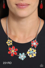Load image into Gallery viewer, “Dragonfly Decadence” Red Necklace Earring Set - Paparazzi Accessories